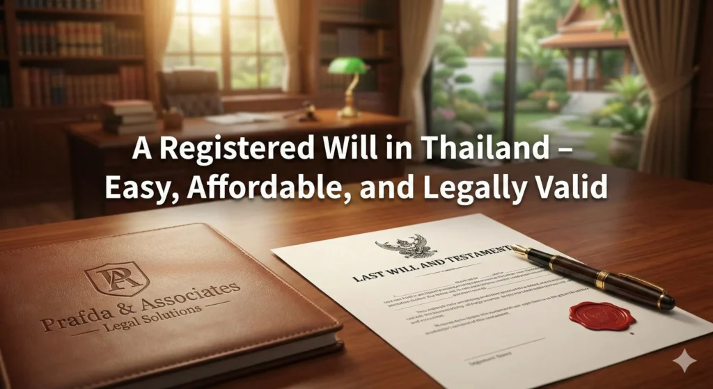 A Registered Will in Thailand – Easy, Affordable, and Legally Valid